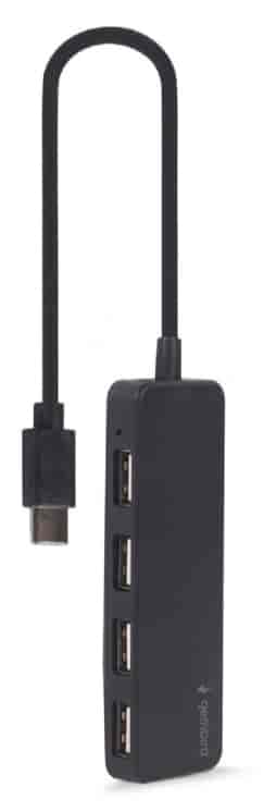 USB Type-C hub sa 4 porta, black, Gembird