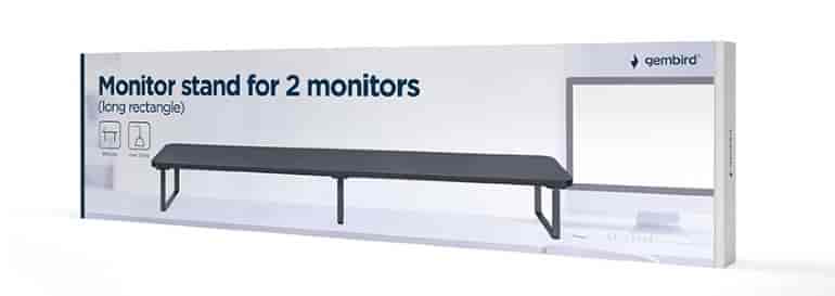 Postolje za 2 monitora Gembird MS table2 01