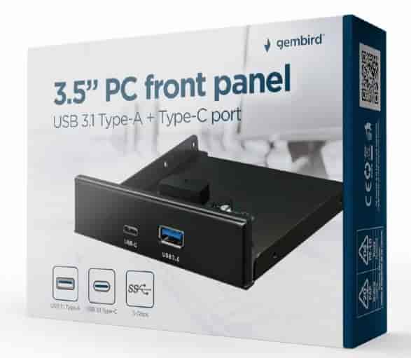 Interni 3,5"" prednji PC panel, USB 3.1 Type-A + Type-C port
