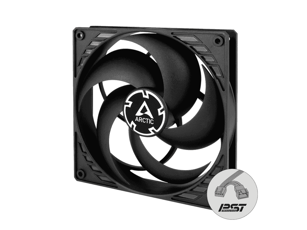 ARCTIC P14 PWM PST 140 mm PWM Fan with Cable Splitter, 200-1700 rpm PWM, 4-Pin Connector