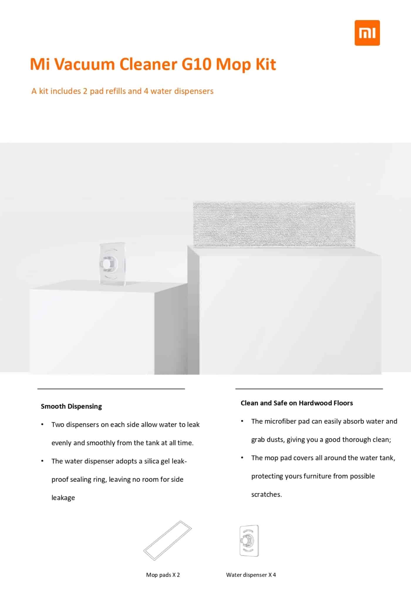 Xiaomi G10 Mop Kit