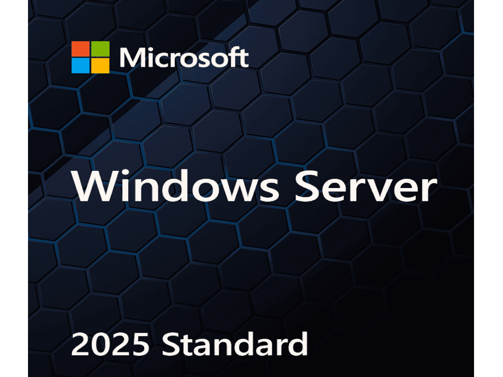 Windows Svr Std 2025 64bit English 1pk DSP OEI DVD 16 core