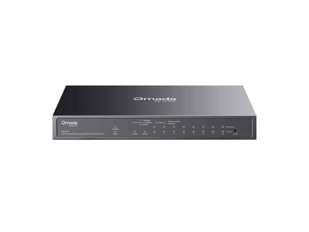 TP-LINK ES210GP Omada 10-Port Gigabit Easy Managed Switch with 8-Port PoE+, 63W Power Budget