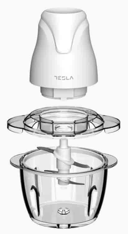 Tesla FC302W Sjeckalica, 400W, 4 sječiva, staklena posuda, kapacitet 1.2l, white