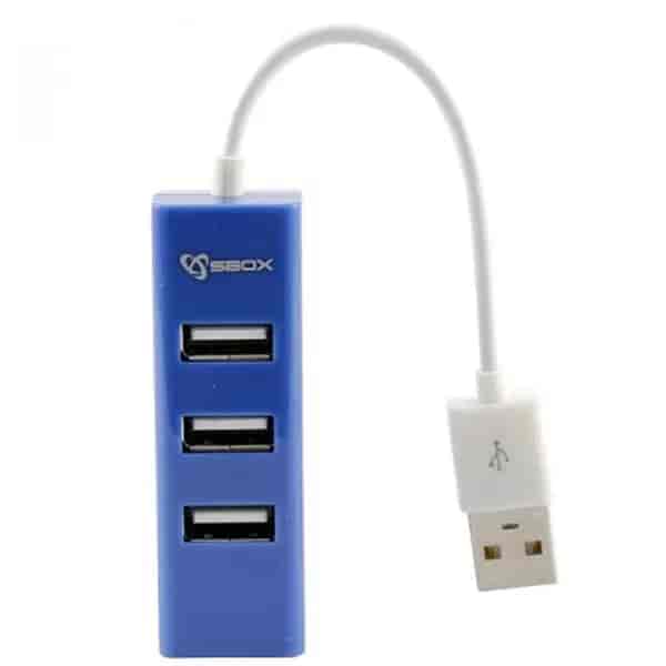 SBOX USB Hub H-204 Blue