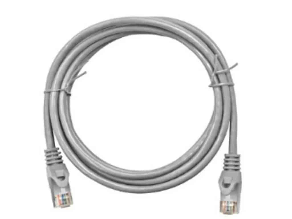 Schrack Patch kabl RJ45, Cat.5e, U/UTP, PVC, sivi, 3m