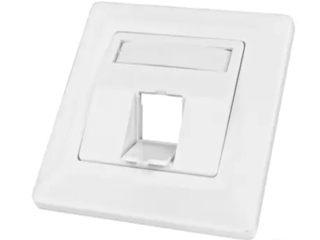 Schrack TOOLLESS LINE-Utičnica za 1 modul, kosa, 80x80mm