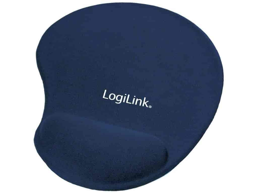 LogiLink Mouse pad with wrist rest Ergonomic Blue