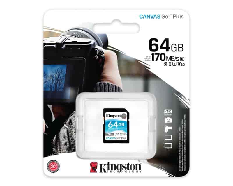 U3 V30 SDXC 64GB Canvas Go Plus 170R C10 UHS-I SDG3/64GB
