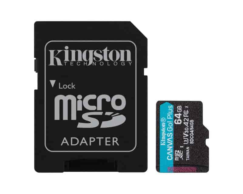 Memorijska kartica U3 V30 microSDXC 64GB Canvas Go Plus 200MB/s A2 + adapter SDCG4/64GB