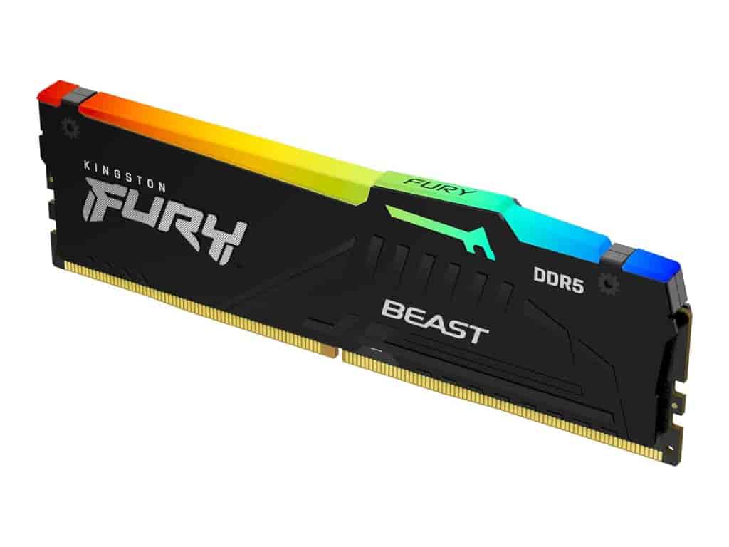 KINGSTON FURY Beast RGB 32GB DDR5 6000MT/s, 1.35V, CL36, INTEL XMP 3.0, AMD EXPO v1.1