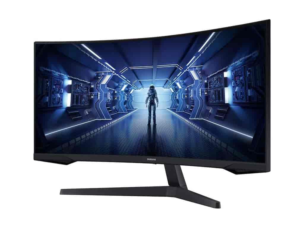 SAMSUNG Odyssey G55T 34" WQHD 3440x1440 Gaming Curved Monitor, 165Hz, 1 ms, 2500:1,250 cd/m2,DP/HDMI