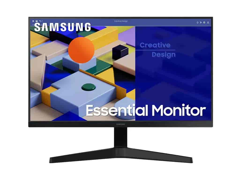 SAMSUNG LED IPS Monitor S31C borderless, 23.8", 75Hz, Full HD, 1000:1, 5 ms, 250 cd/m2, VGA/HDMI