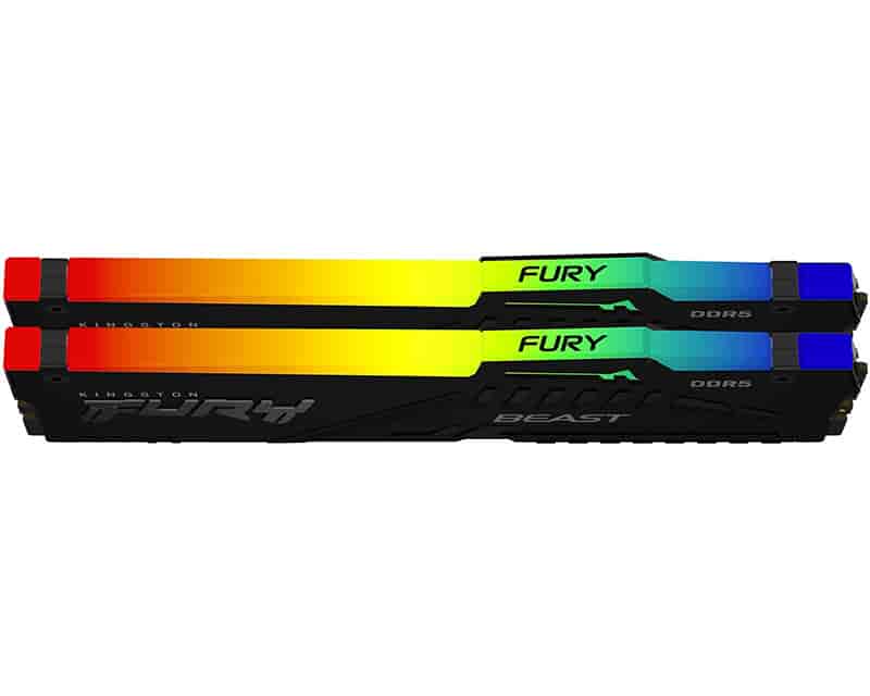 DIMM DDR5 64GB (2x32GB kit) 5600MT/s KF556C40BB2AK2-64 FURY Beast RGB Black EXPO