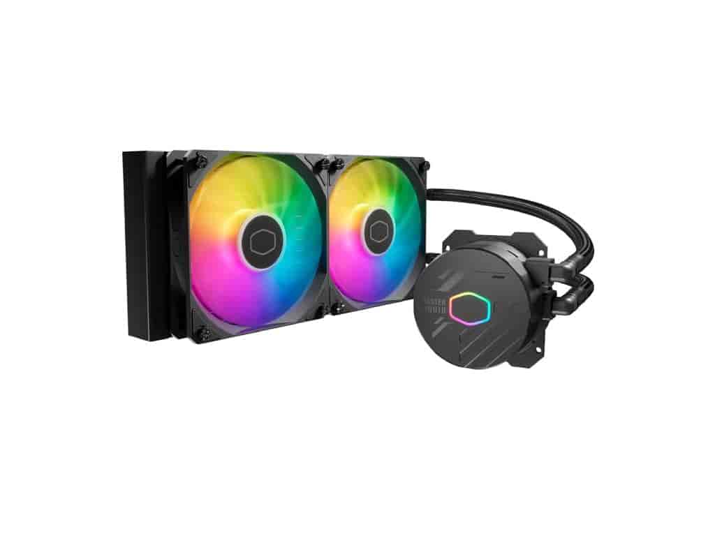 COOLER MASTER MasterLiquid 240L Core ARGB CPU Cooler - INTEL/AMD , 3-Pin, 650-1750 RPM