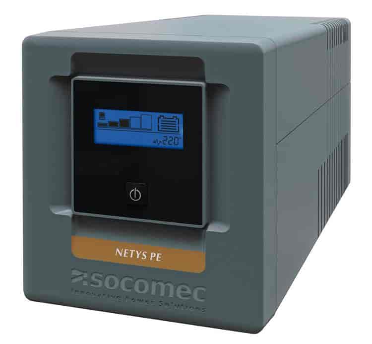 Socomec UPS NeTYS PE 1000VA/600W 230V 50/60Hz, AVR, RJ45, USB, LCD, Line interactive, Step wave