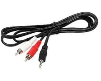 Kabl audio 3.5mm - 2xRCA 1.5m crni
