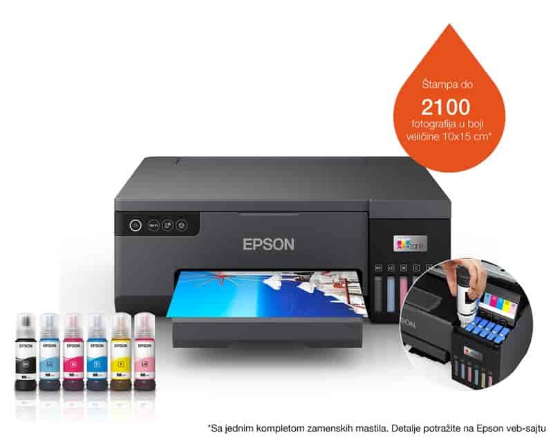 EPSON L8050 EcoTank ITS Bežični (6 boja) foto inkjet štampač