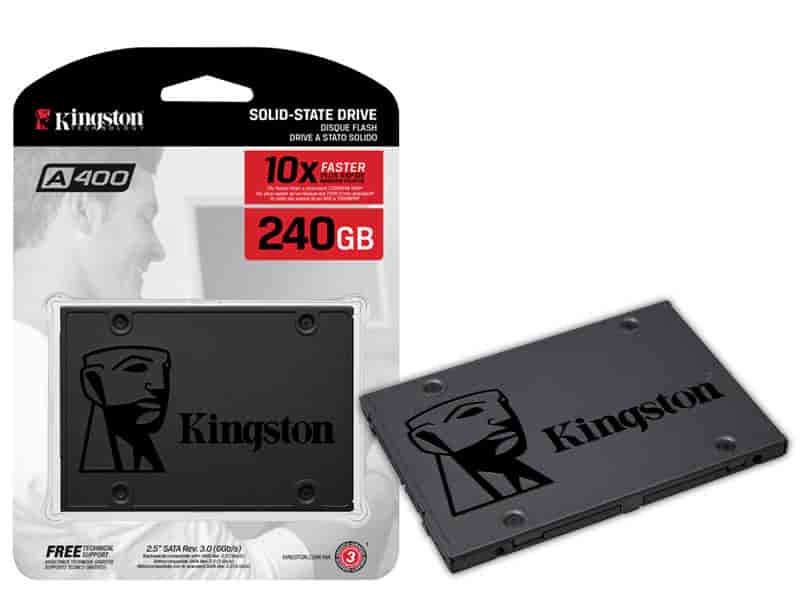 KINGSTON A400 SSDNow 240GB, SATA III, 2.5", up to 500MB/s Read and 350MB/s Write