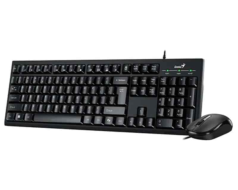GENIUS KM-100SE USB YU crna tastatura+ USB crni miš