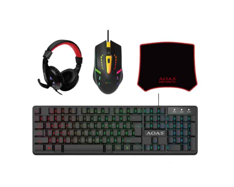 WB-1077 USB Gaming crna tastatura