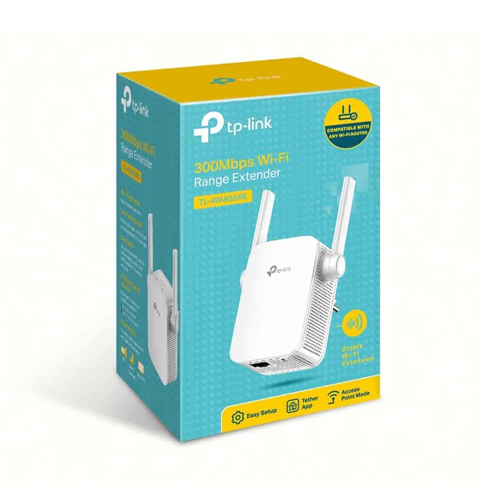 TP-LINK TL-WA855RE Wi-Fi Range extender 300Mbps, 1x10/100M LAN, 2 x External Antenna, WPS