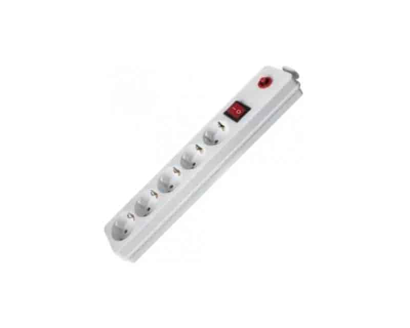 Produžni kabl 5r/5m sa prekidačem i zaštitom 3x1.5mm2 (Linkom) - beli