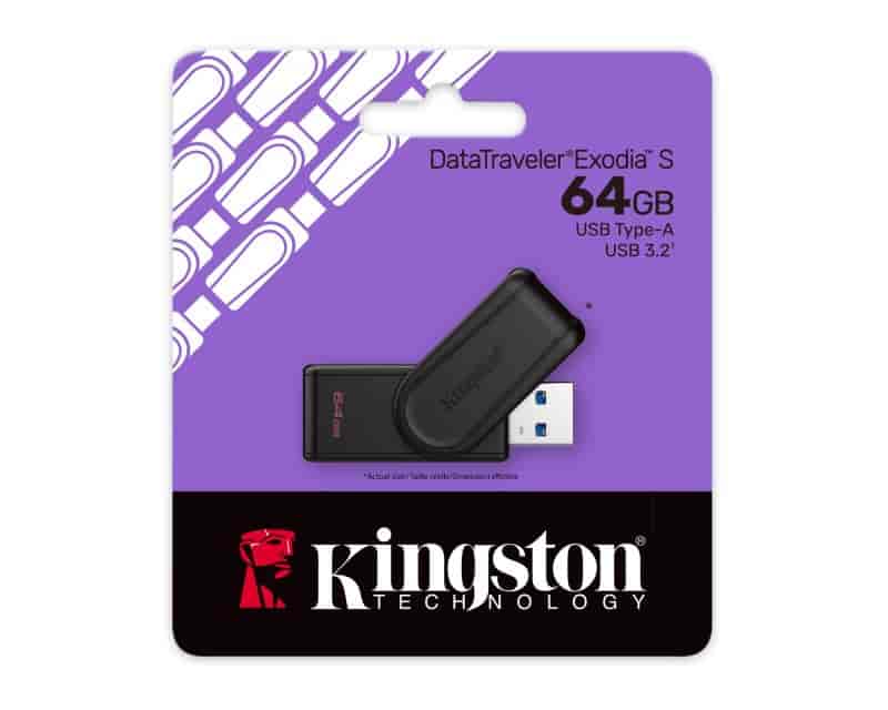 64GB DataTraveler Exodia S USB 3.2 Gen1 DTXS/64GB