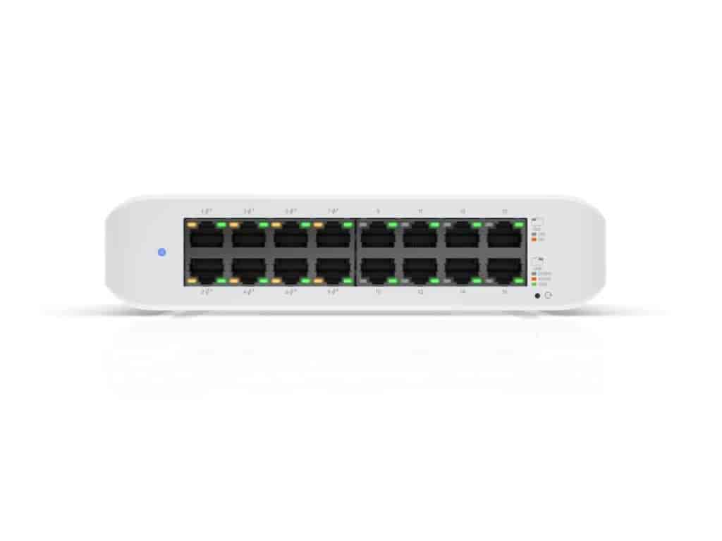 UBIQUITI UniFi Desktop 16Port Gigabit Switch with PoE, 45W total
