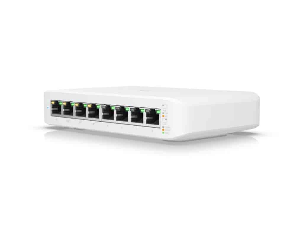 UBIQUITI UniFi Desktop Switch Lite 8Port Gigabit with PoE, Layer 2, 52W total PoE supply