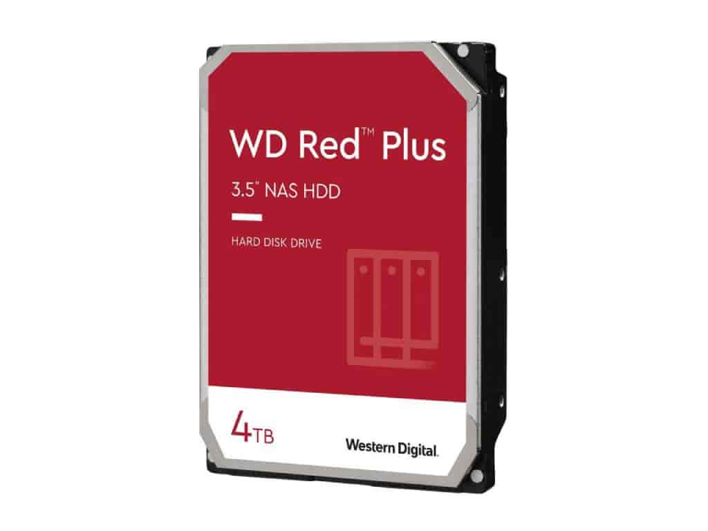 WD RED PLUS NAS HDD 4TB, 3.5", 5400 rpm, 256MB cache, up to 180MB/s transfer rate, CMR