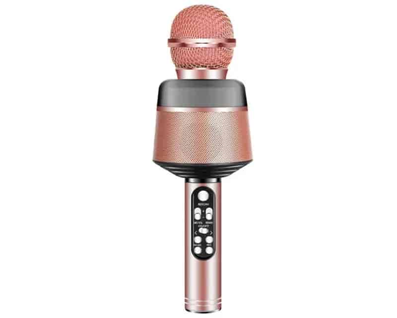 WSTER Karaoke Bluetooth Mikrofon Q008 roze