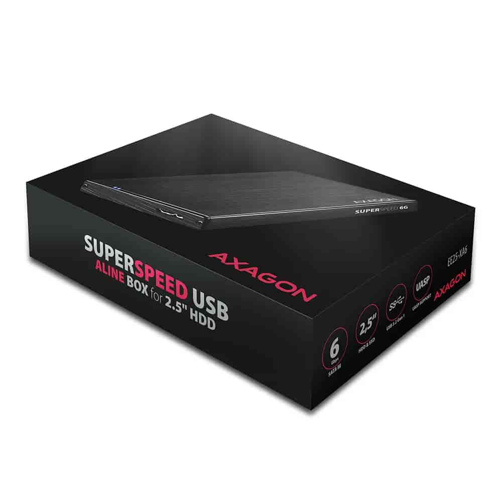 AXAGON EE25-XA6 2.5" 5Gbps