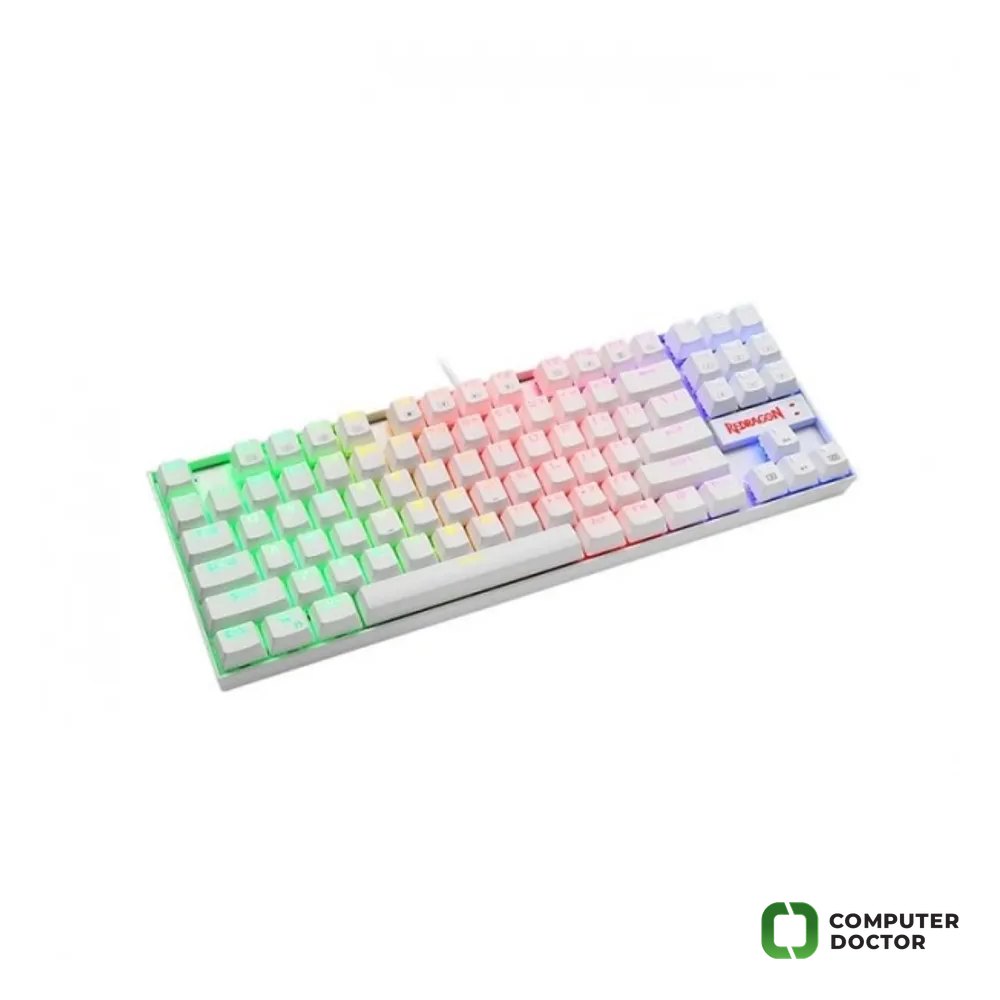 Redragon Mechanical Gaming Keyboard Kumara K552-RGB White - Red Switch