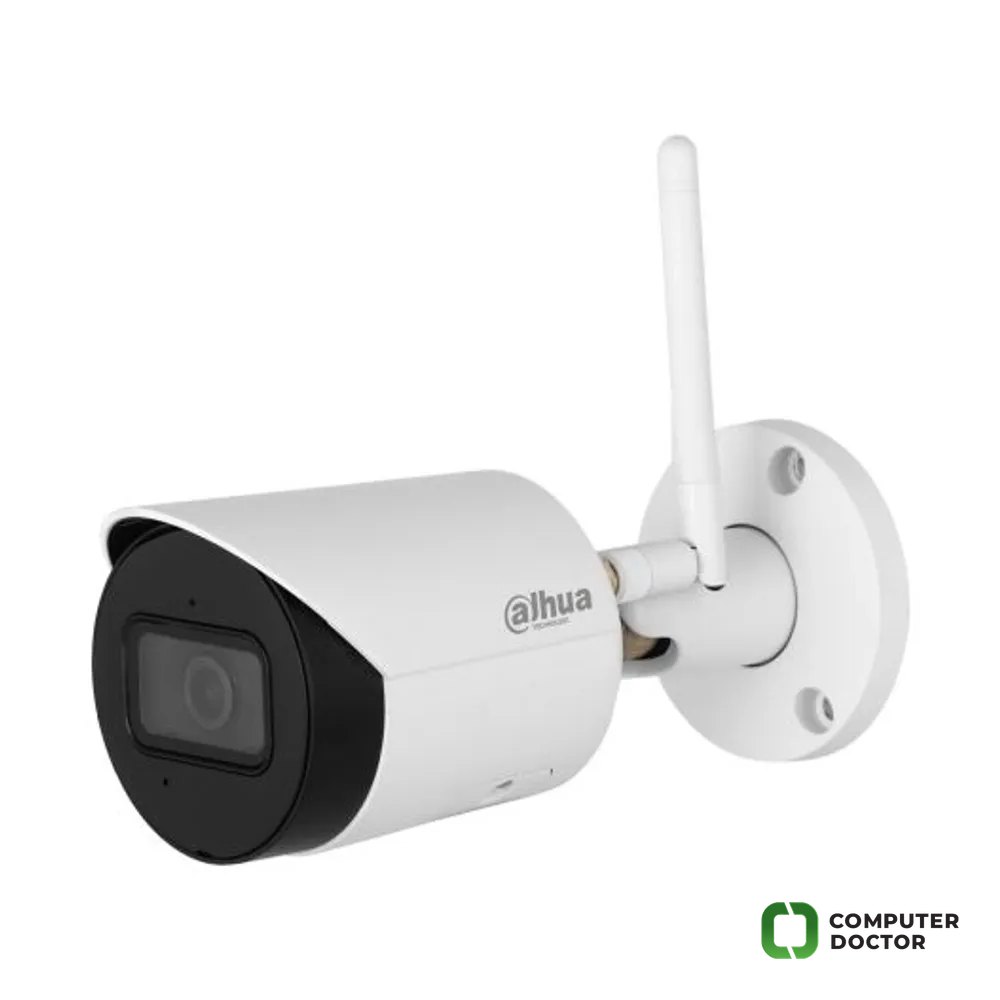 Dahua Kamera 2MP IPC-HFW1230DS-SAW-0360B IP Wifi Bullet, DWDR, objektiv 3.6 mm, MicroSD slot, max. 256GB, IR domet 30 m, IP67, ugrađen mikrofon, napajanje 12VDC (u kompletu), SMD (human), Dozna PFA134