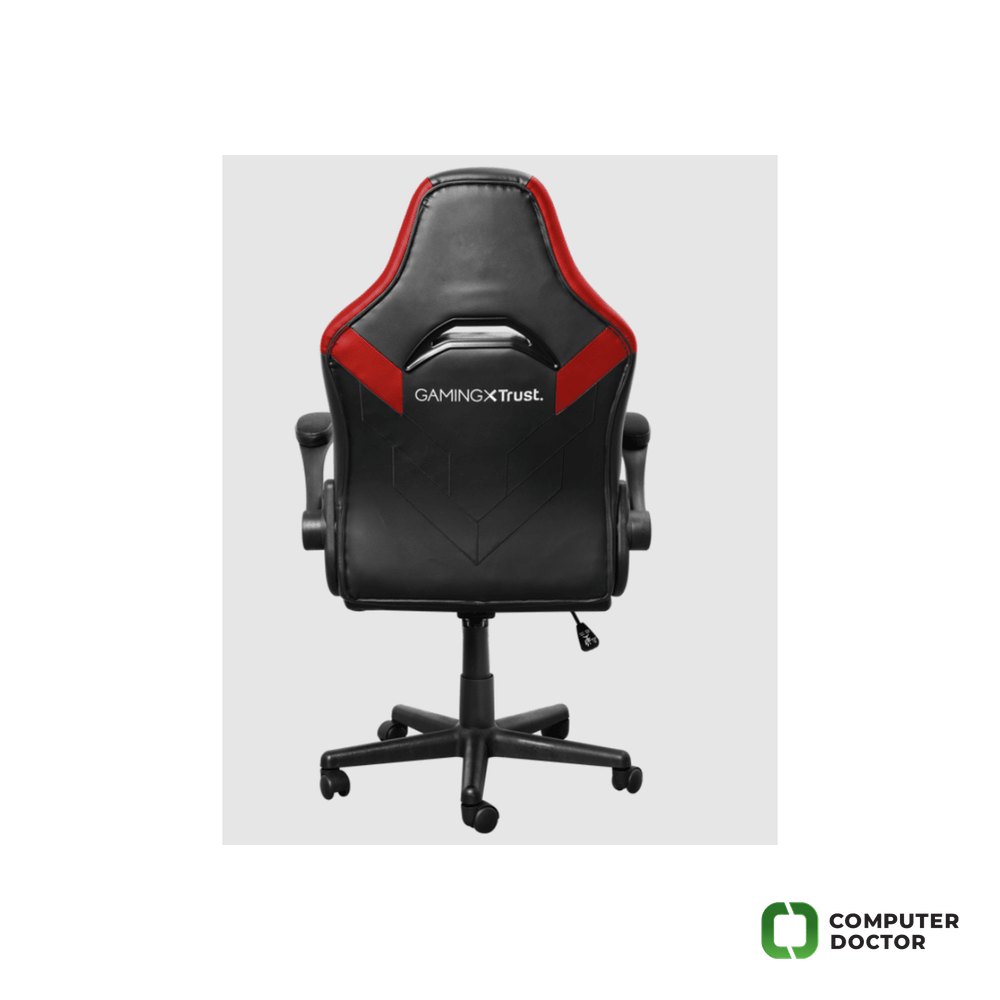 TRUST GXT 703R Riye Comfortable adjustable gaming chair,flip-up armrests,Max weight 140kg,Red