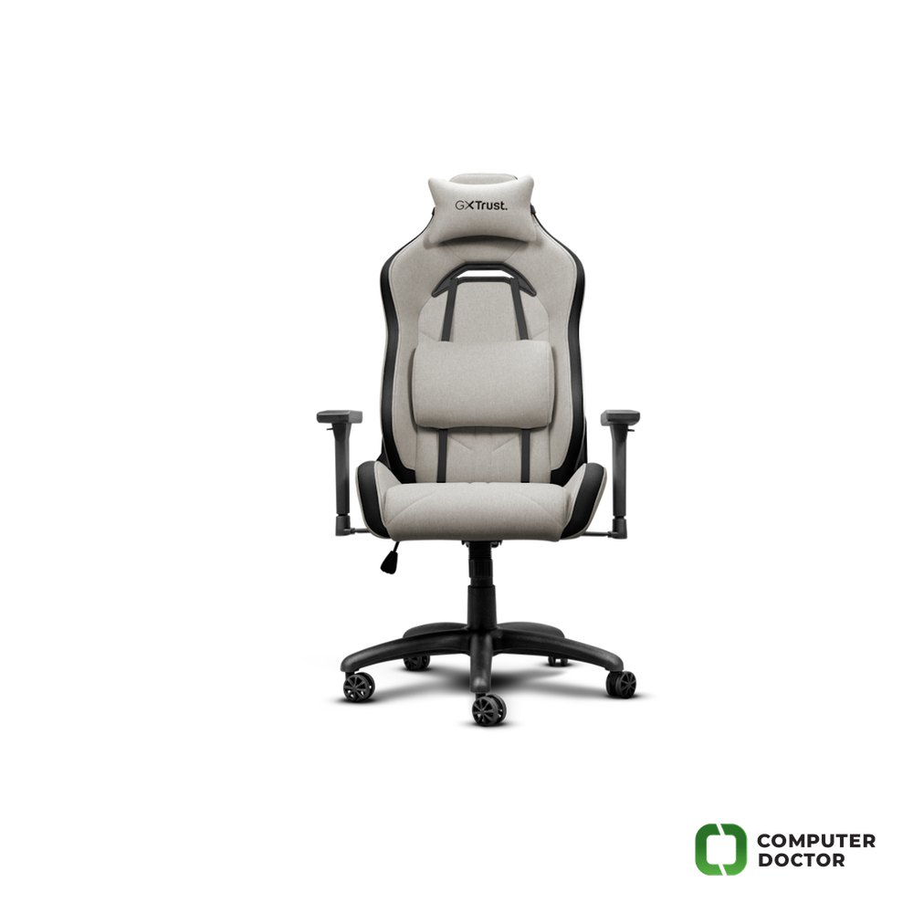 TRUST GXT 723B Ruya Comfortable Fabric Gaming Chair/150kg/54x42x83cm/Beige