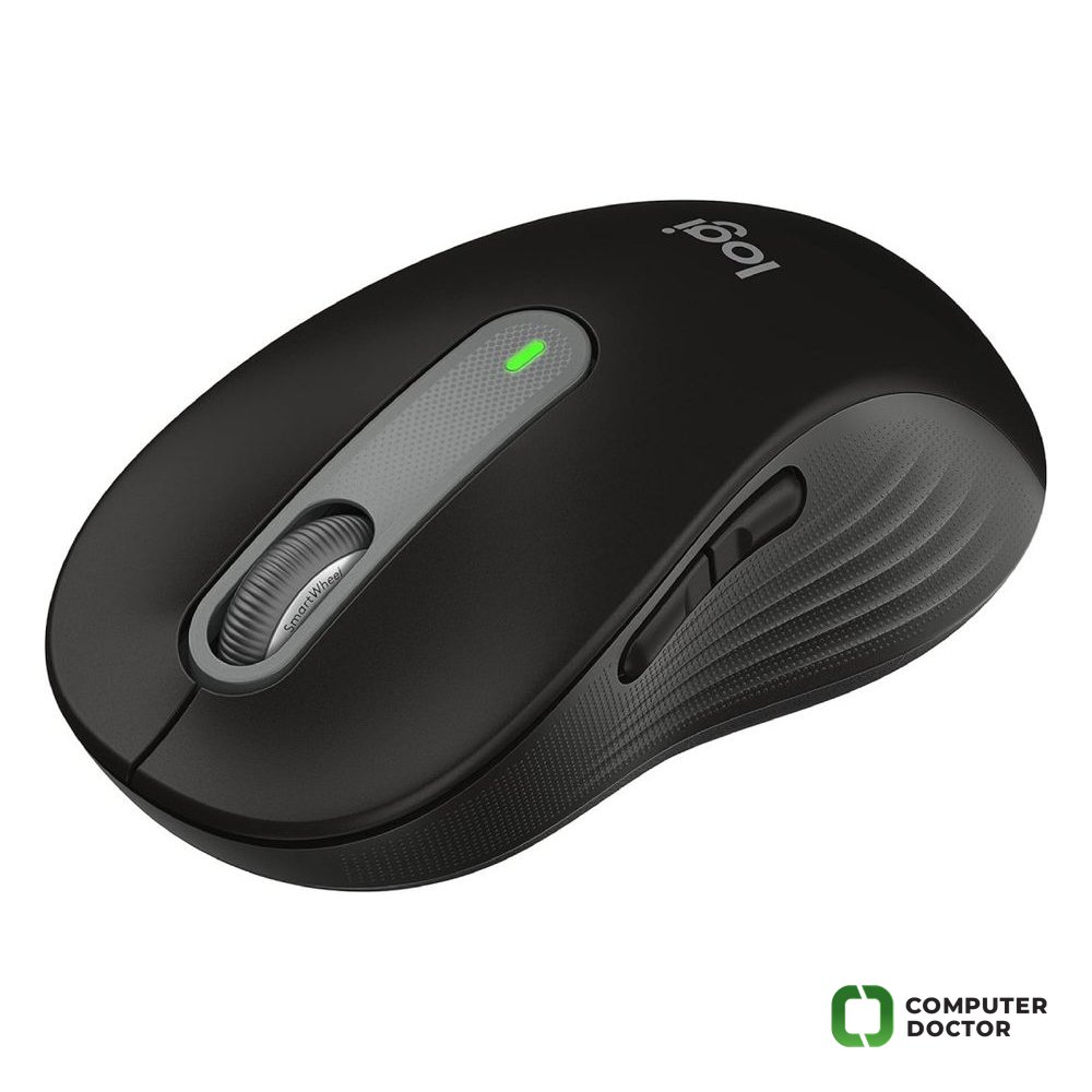 LOGITECH Signature M650 Wireless Mouse for Business, 400-4000 DPI, Bluetooth, 10m, 1x AA battery