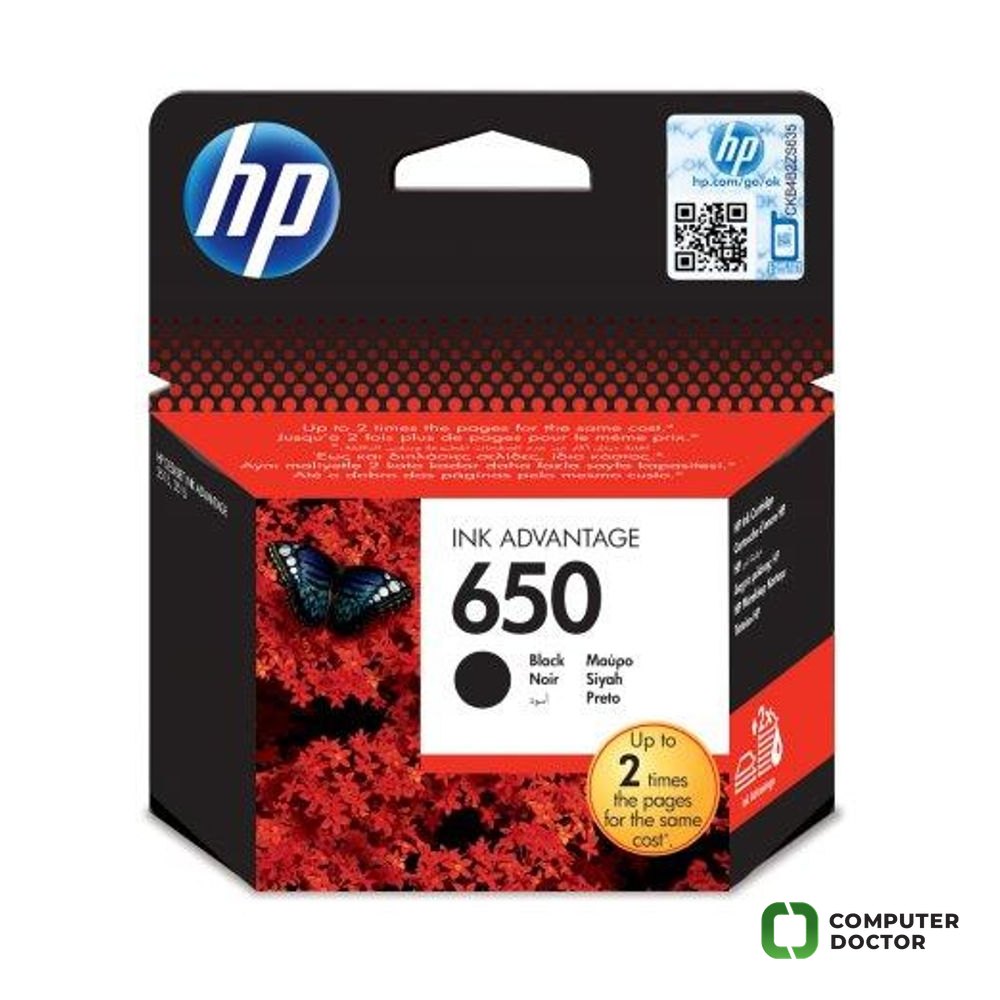 HP 650 Black Ink Cartr ,HP Deskjet Ink Advantag 2515,3515