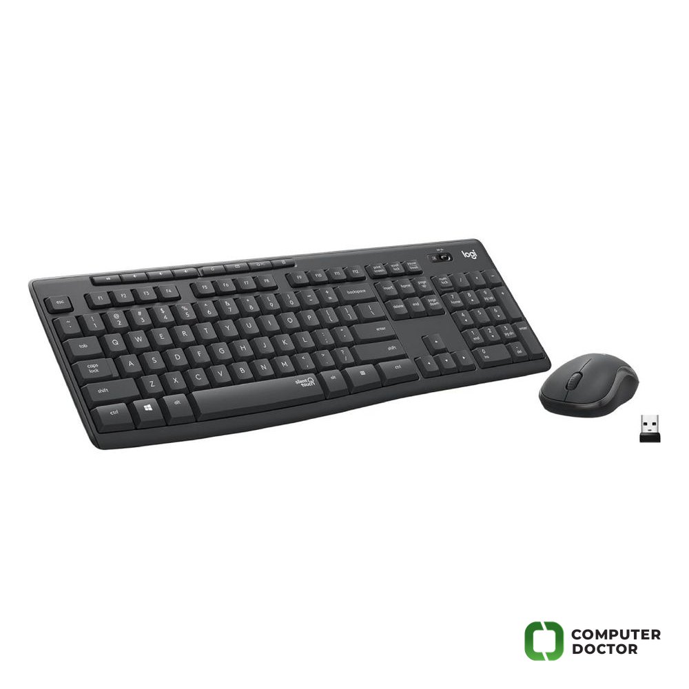 LOGITECH MK295 Silent Wireless Desktop Tastatura + Miš, USB, US layout