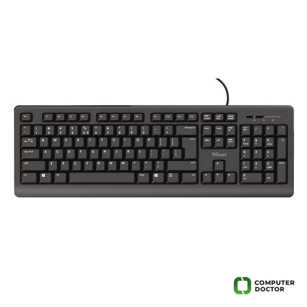 TRUST Primo Keyboard Zicana,YU,Crna
