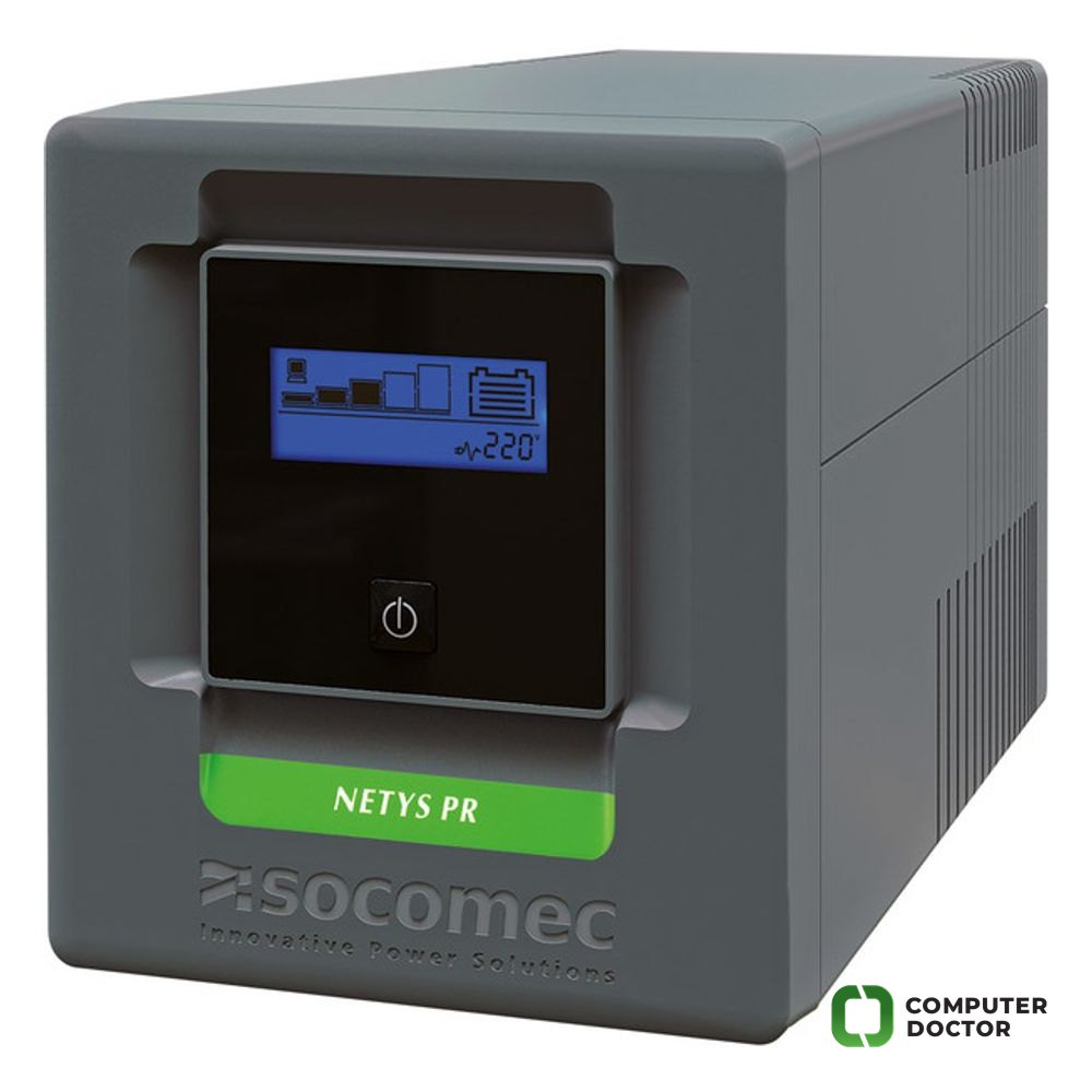 Socomec UPS NeTYS PR-MT 1000VA/700W 230V 50/60Hz, AVR, RJ45, USB, LCD, Line interactive, Sinewave
