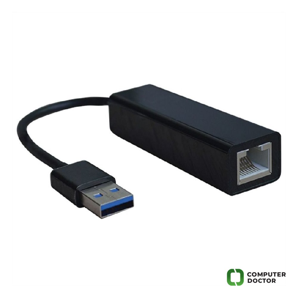 STANDARD USB 3.2 Gen1 -  Gigabit Ethernet konverter, crni