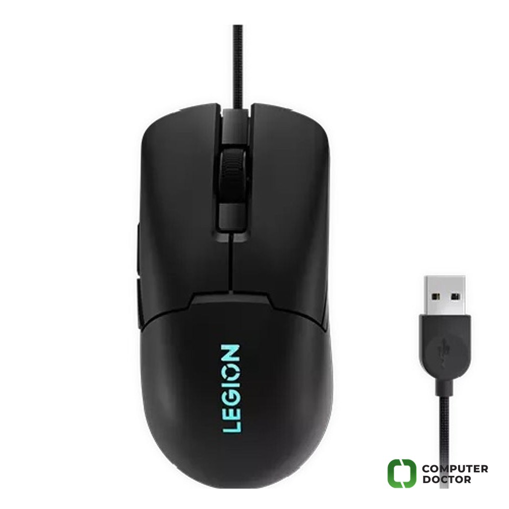 Legion M300s RGB gejmerski mis, Shadow Black, Rezolucija: 8000 DPI, 6 programabilnih tastera, 16.8M RGB osvjetljenje, Omron mechanical microswitch