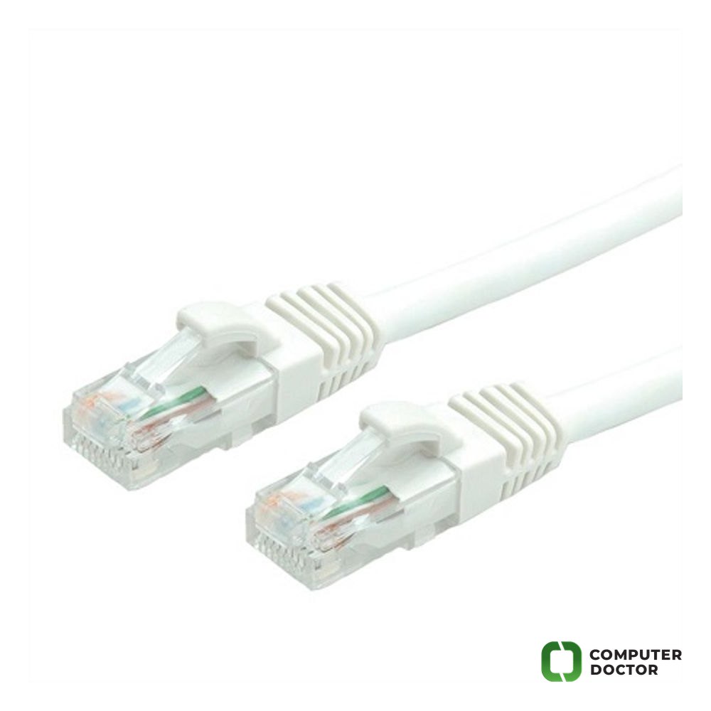 VALUE Cat.6 (Class E) UTP kabl, U/UTP, halogen-free, LS0H, 5m, bijeli