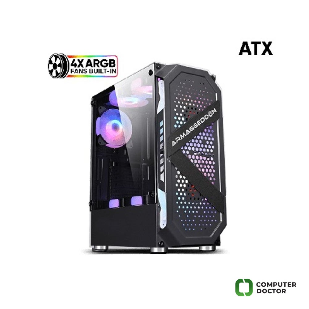 GAMON *** Case Tritron Pro 200 GEJMERSKO MESH Kućište, PSU VOLTRON 850W, MB H610M K, CPU Intel i5-14400 (up to 4.7GHz, 10C/16T) , DDR4 RAM 16GB 3200 GHz, SSD NV3 1TB NVMe 6000/4000, VGA Radeon RX 7600 GAMING OC 8GB