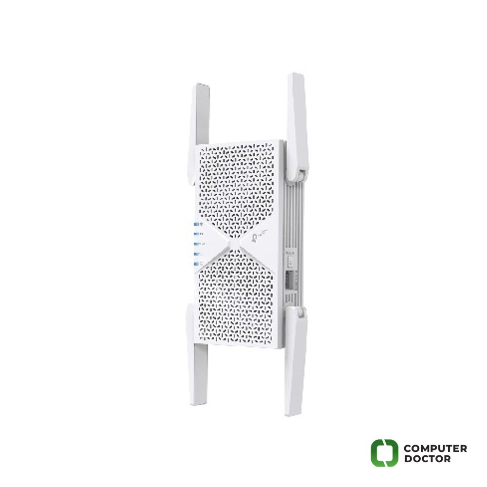 RE405BE WiFi 7 BE6500Mb/s bežični extender dometa / access point dual band 2.4 & 5GHz 802.11a/b/g/n/ac/ax/be, 2.5Gbps LAN,WPS, WPA3, Mesh, roaming, zidna montaža, 4 eksterne MIMO antene,Tether App
