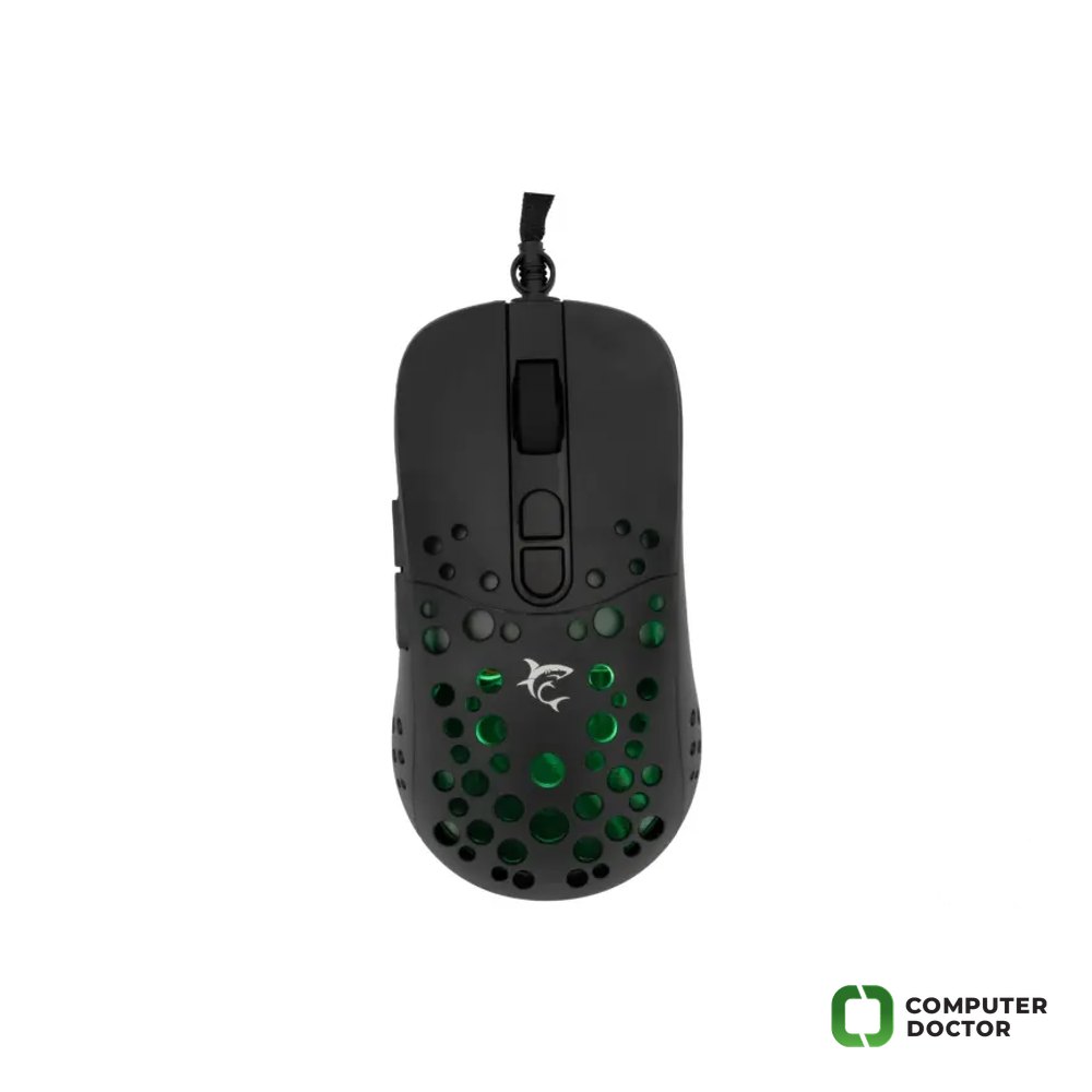 White Shark TRISTAN-2 Crni RGB / 12.800 dpi