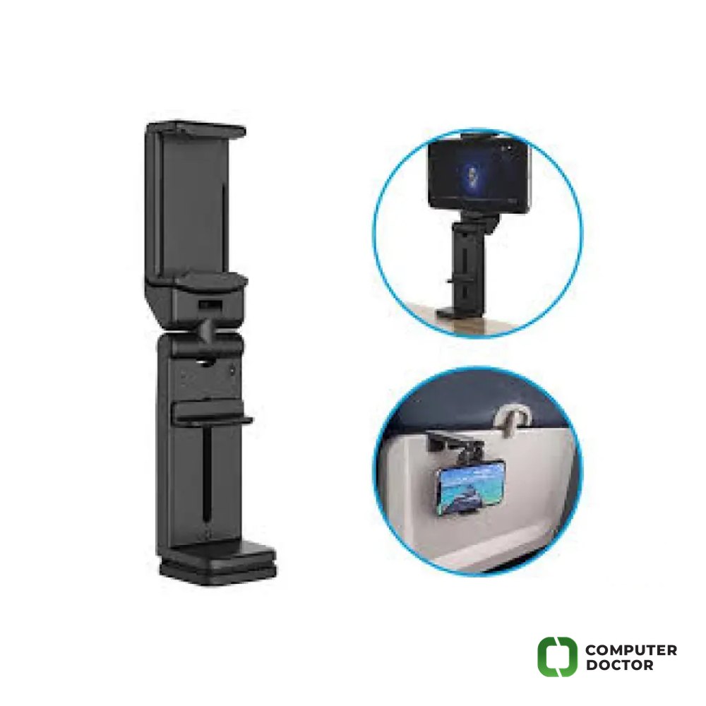 Airplane Travel Phone Holder Black