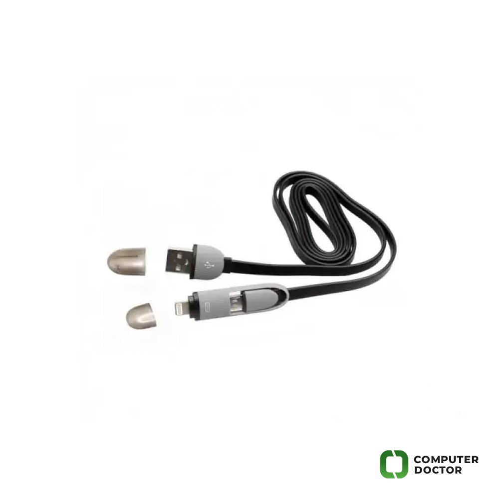 SBOX USB-MICRO USB + IPH.5 M/M 1,5M Crna
